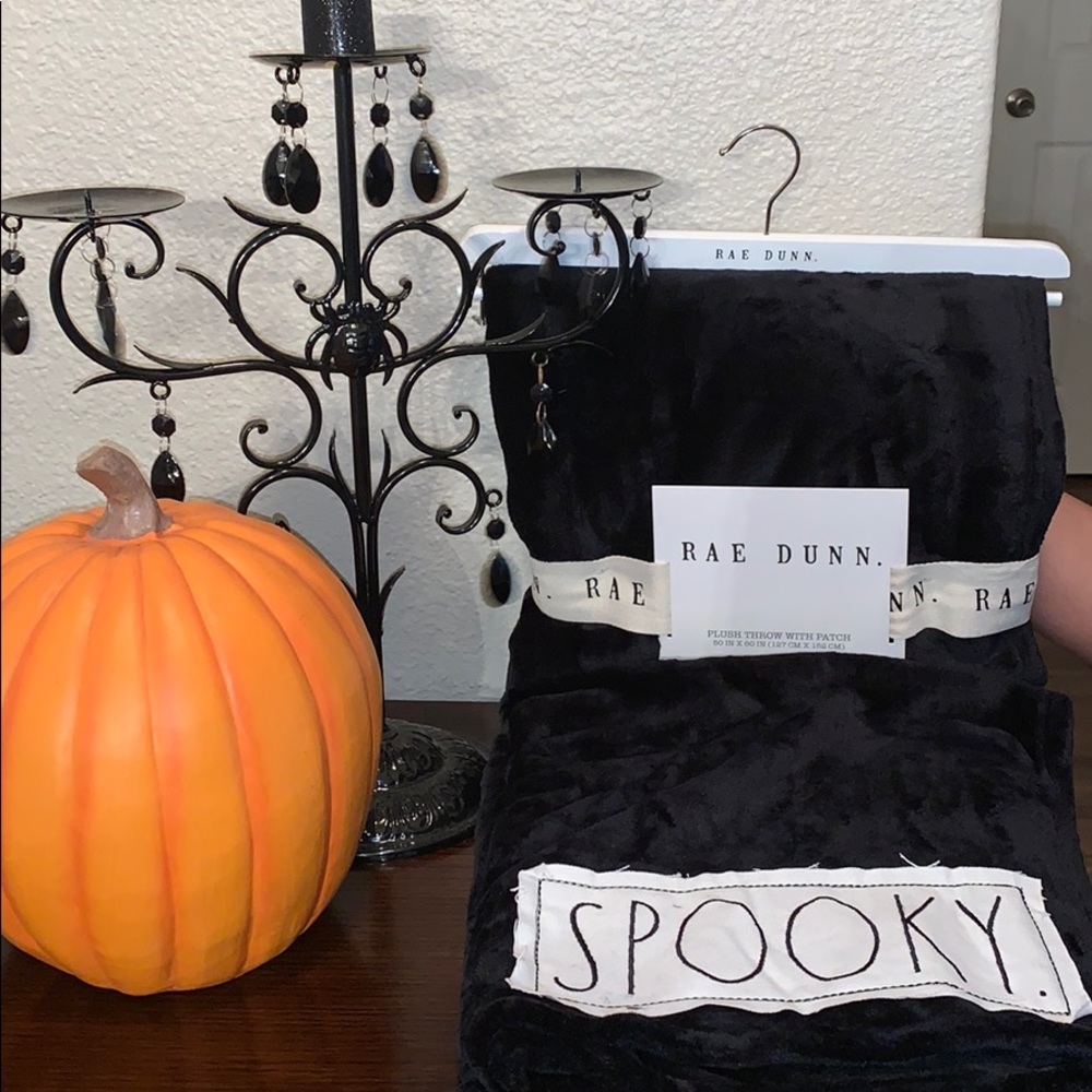Rae Dunn limited addition Halloween plush throw